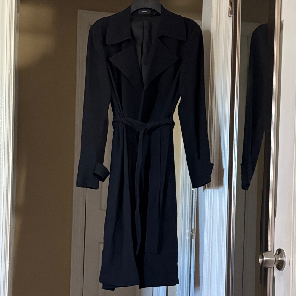Theory Black Long Sleeve Dress